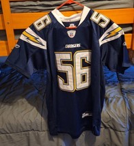 San Diego  CHARGERS MERRIMAN #56 Reebok NFL Players Jersey Stiched Sz 50 - $42.50