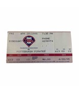 April 28, 1995 Pittsburgh Pirates @ Philadelphia Phillies Home Opener Ph... - $231.54 MXN