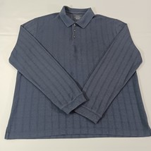 Van Heusen 50K8276 Men&#39;s Blue Cotton Blend Collar Sweatshirt Size 2XL - $17.81