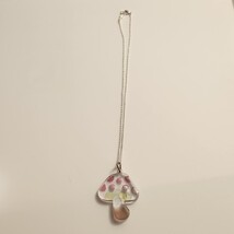 Mushroom Necklace and Earrings set - $5.00