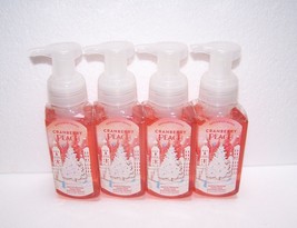 Bath &amp; Body Works Cranberry Peach Gentle Foaming Hand Soap 8.75 fl oz each - x4 - £25.24 GBP