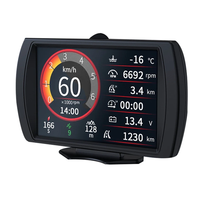M90 Multi-Functional Car Head-Up Display HUD GPS Slope Meter OBD-II Speed - £75.28 GBP