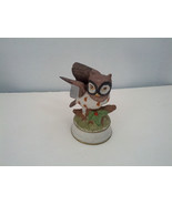 Vintage musical bisque owl plays some enchanted evening made in Taiwan - $27.06 CAD