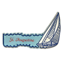 St. Augustine Florida souvenir fridge magnet vintage rubber AS IS ocean ... - £6.37 GBP