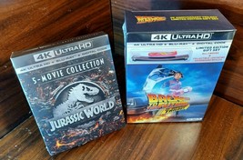 Jurassic World + Back to the Future Collection (4K+Blu-ray+Digital)NEW-Free S&amp;H! - £139.49 GBP