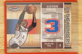 2003-04 Fleer Patchworks By The Numbers 76ers Basketball Card #7 Allen Iverson - £3.27 GBP