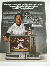 1980 Ad Reggie Jackson Reggievision Panasonic Portable Omnivision VHS Recorder   - £8.00 GBP