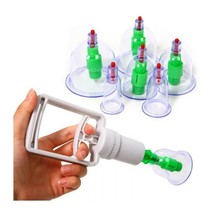 6 Cup Medical Chinese Vacuum Cupping Body Massage Health Therapy Suction Set - £19.84 GBP