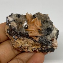 99.9g, 2.2&quot;x1.3&quot;x1&quot;, Barite With Cerussite on Galena Mineral Specimen, B... - $19.79
