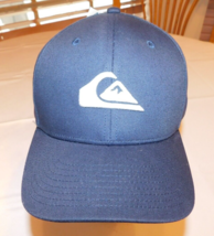 Quiksilver Men&#39;s Adult Trucker Hat Decades BYJ0 Navy Blue Snapback Adjustment - £16.18 GBP