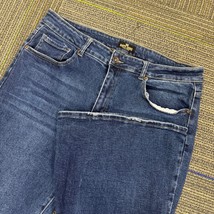 Haute Curve Women&#39;s Flare Leg Jeans Premium Denim Dark Wash Size 22 - $19.99