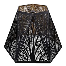 Medium Modern Style Lamp Shades With Multiple Sides, Metal Lampshade With Patter - £69.03 GBP