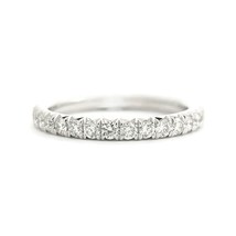 Round Diamond Eternity Ring Wedding Band 14K White Gold, .75 CTW, Size 6 - £1,567.27 GBP