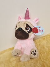 Keel Pink Unicorn Plush Soft Toy 9&quot; - $12.60