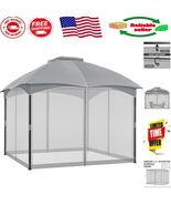 10&#39; x 10&#39; Universal Gazebo Replacement Netting - Mosquito Sidewalls with... - $2,030.77 MXN