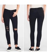 DL1961 Emma Low Rise Skinny Grimes Size 29 Stretch Black Distressed Raw Hem - €33,40 EUR