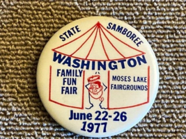 Vintage Good Sam Club SAMBOREE Button! Moses Lake Washington - $5.45