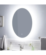 New 24&quot; Fahlman Oval Lighted Mirror with Tunable Led Touch Sensor by Sig... - £195.34 GBP