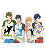 Free! - Iwatobi Swim Club Cosplay Costume Unisex Cotton T-shirt FREE SHI... - $456.75 MXN