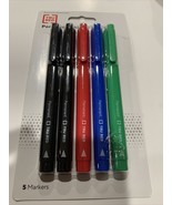 TRU RED Pen Permanent Markers, Fine Tip, Assorted, 5/Pack TR54527 - $7.93
