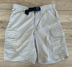 Duluth Hiking Shorts Mens Medium Khaki 11” Ripstop Nylon - £34.59 GBP