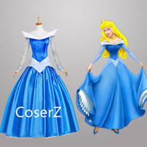 Sleeping Beauty Princess Aurora Blue Dress - £107.57 GBP