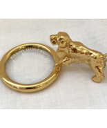 Miniature Handheld Brass Magnifying Glass with Dog Handle Rikkyo Univ Tokyo - $23.74