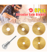 Drillpro SW-B2 6pcs HSS Circular Saw Blades Set Titanium Coated Saw Blad... - $12.79 CAD