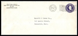 1942 US Cover - New England Box Co, Greenfield, Massachusetts A16  - £2.32 GBP