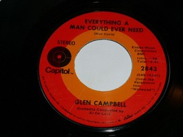 Glen Campbell Everything A Man Could Ever Need Norwood 45 Rpm Record Capitol - £10.23 GBP