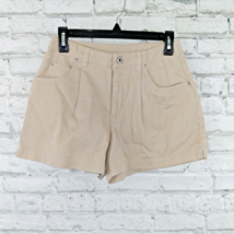Old Navy Clothing Co Womens Shorts 4 Beige Mom Chino Casual Pleated Cotton 90s - £15.54 GBP