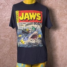 Jaws Men&#39;s Medium Black Short Sleeve T-Shirt - £9.55 GBP