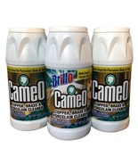 3 Brillo Cameo Copper Brass &amp; Porcelain Cleaner Rust &amp; Stains 10 Oz Powd... - £47.03 GBP