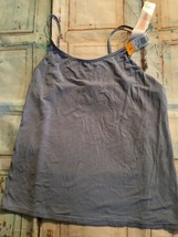 Shadow line cami camisole stretch Sz small S color bleached denim New - $7.69