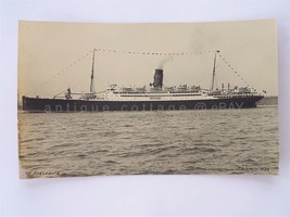 1933 Vintage Rms Franconia Photo P L Sperr Wwii Churchill Roosevelt Ocean Liner - £33.27 GBP