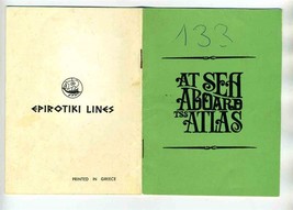 Epirotiki Lines At Sea Aboard TSS Atlas Information Booklet 1970s  - $17.80