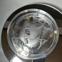 Lalique | Crystal Santa Maria Ashtray | 6.75" image 3