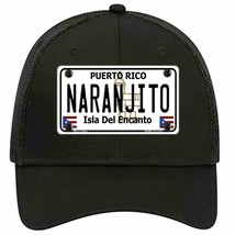 Naranjito Puerto Rico Novelty Black Mesh License Plate Hat - £23.17 GBP