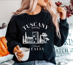 Tuscany Florence Italia Sweatshirt,Vintage Womens Italy Crewneck sweater,Toscana - £35.05 GBP