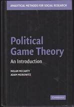 Political Game Theory An Introduction (Hardcover, 2007) Cambridge - £24.48 GBP