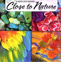 Close to Nature - 16 Month 2018 Wall Calendar Scheduler Organizer - $9.89