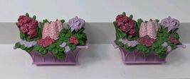 Fisher-Price Loving Family Dollhouse Purple Pink Window Flower Boxes - $14.84