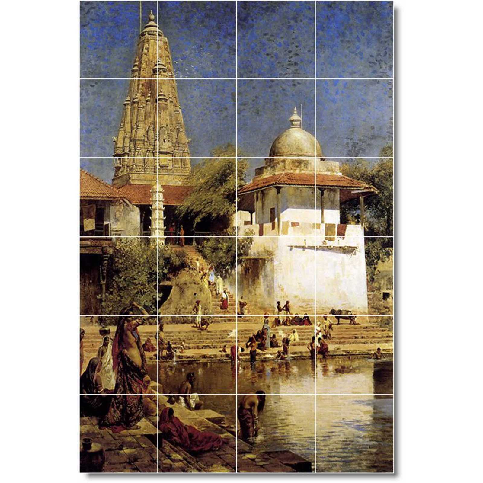 Weeks edwin the temple and tank of walkeshwar at bombay