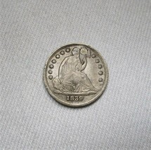 1839-P Silver Seated Liberty Half Dime Coin AH558 - £69.33 GBP