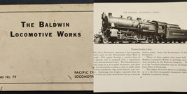 1961 Vintage Baldwin Locomotive Works Catalog Train Pacific Type Locomotives - £71.01 GBP