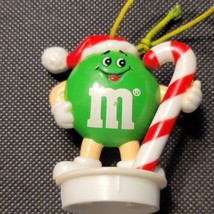 M&amp;M Christmas Decoration Ornament Cake Topper 1992 3&quot; Vintage Green Cupc... - £2.31 GBP