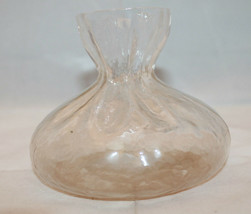 Art Glass Sea of Sweden Glasbruk Scandinavian Handmade Flower Vase Clear... - £33.00 GBP
