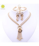 Women Bridal Fine Crystal African Beads Jewelry Sets For Wedding Party Dress Acc - $22.79