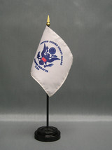 United States Coast Guard 4&quot;x6&quot; Desk Stick Flag, With Black Plastic Stand - £7.18 GBP+