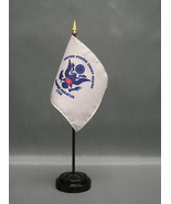 United States Coast Guard 4&quot;x6&quot; Desk Stick Flag, With Black Plastic Stand - £7.04 GBP+